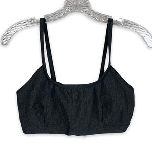 NWT LAmade, soft charcoal gray bralette, size large